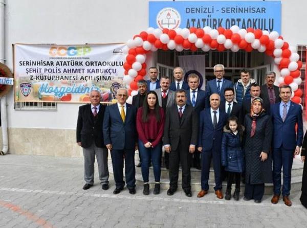 Okulumuz Şehit Polis Ahmet Kabukçu Z kütüphanesi’nin Açılışı Gerçekleştirildi